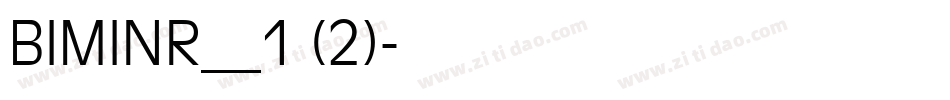 BIMINR__1 (2)字体转换